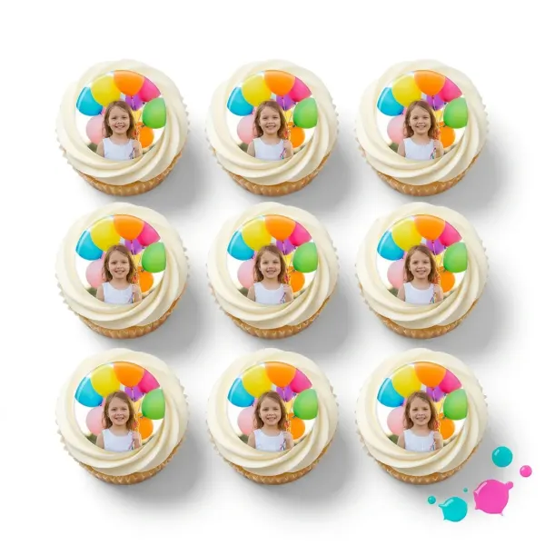 Vlastní fotka na cupcakes – kolečka 4,8 a 6 cm